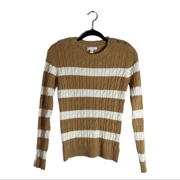 Charter Club Petite‎ Striped Sweater - Picture 1 of 7